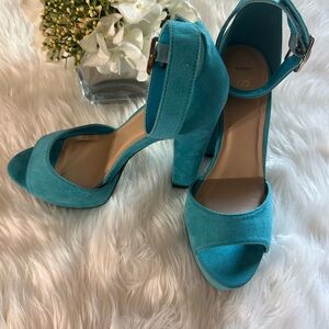 Elegant blue Turquoise Women's Heels